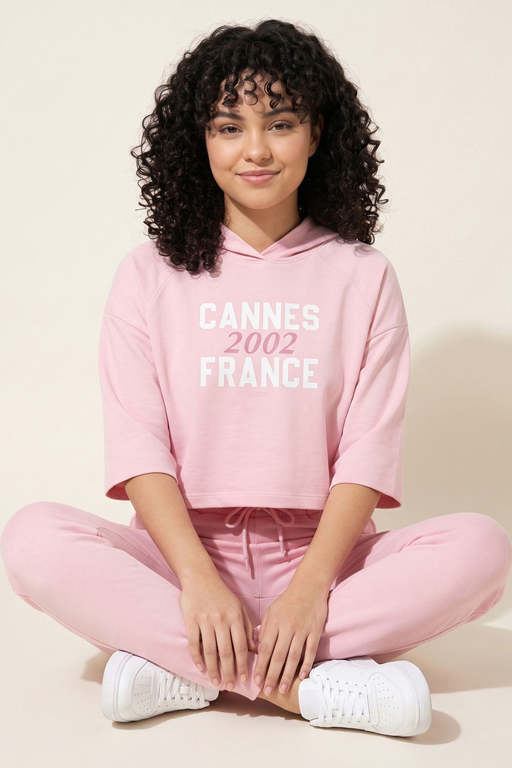 Zivame Athleisure Hooded Sweatshirt - Pink A Boo — image 2